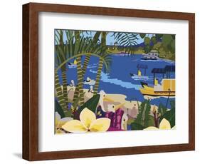 A Tropical Summer Day-Cindy Wider-Framed Giclee Print