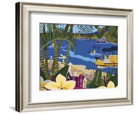 A Tropical Summer Day-Cindy Wider-Framed Giclee Print