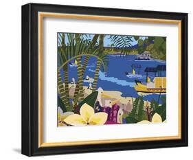 A Tropical Summer Day-Cindy Wider-Framed Giclee Print