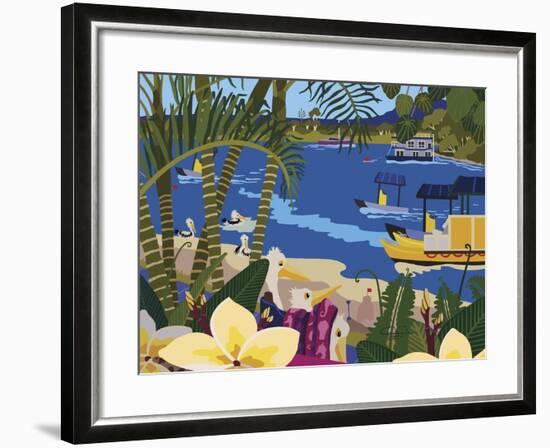 A Tropical Summer Day-Cindy Wider-Framed Giclee Print