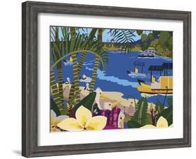A Tropical Summer Day-Cindy Wider-Framed Giclee Print
