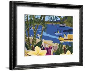 A Tropical Summer Day-Cindy Wider-Framed Giclee Print