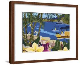 A Tropical Summer Day-Cindy Wider-Framed Giclee Print