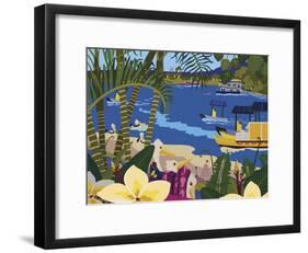 A Tropical Summer Day-Cindy Wider-Framed Giclee Print