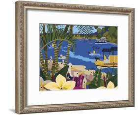 A Tropical Summer Day-Cindy Wider-Framed Giclee Print