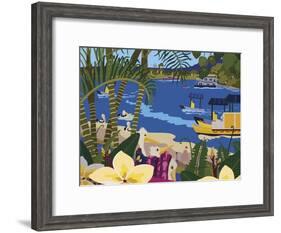 A Tropical Summer Day-Cindy Wider-Framed Giclee Print