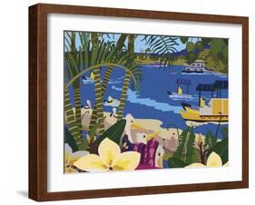 A Tropical Summer Day-Cindy Wider-Framed Giclee Print