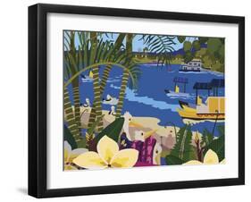 A Tropical Summer Day-Cindy Wider-Framed Giclee Print