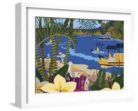 A Tropical Summer Day-Cindy Wider-Framed Giclee Print