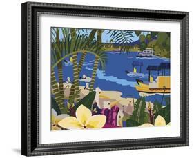 A Tropical Summer Day-Cindy Wider-Framed Giclee Print