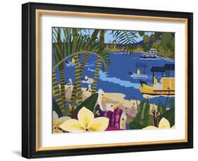 A Tropical Summer Day-Cindy Wider-Framed Giclee Print