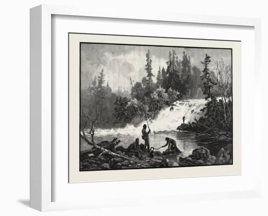 A Trout Pool on the Nepigon, Canada, Nineteenth Century-null-Framed Giclee Print