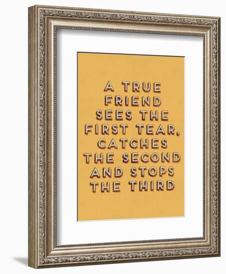 A True Friend-null-Framed Art Print