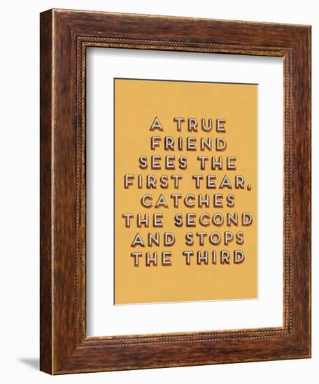 A True Friend-null-Framed Art Print