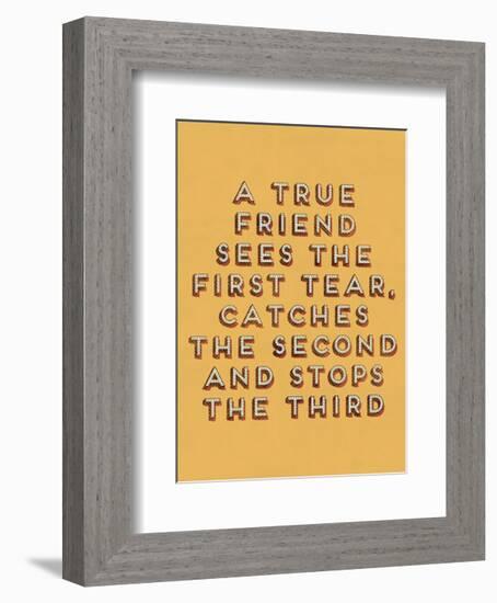 A True Friend-null-Framed Art Print