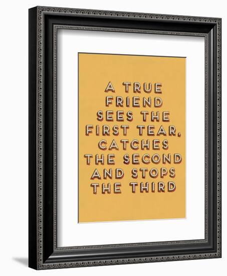 A True Friend-null-Framed Art Print