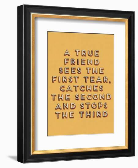 A True Friend-null-Framed Art Print