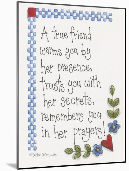A True Friend-Debbie McMaster-Mounted Giclee Print