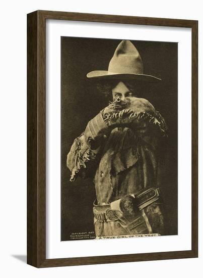 A True Girl of the West'-null-Framed Premium Giclee Print