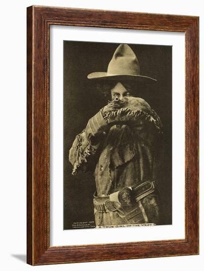 A True Girl of the West'-null-Framed Premium Giclee Print