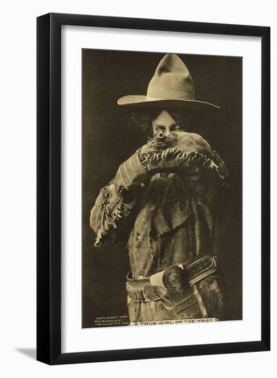 A True Girl of the West'-null-Framed Premium Giclee Print