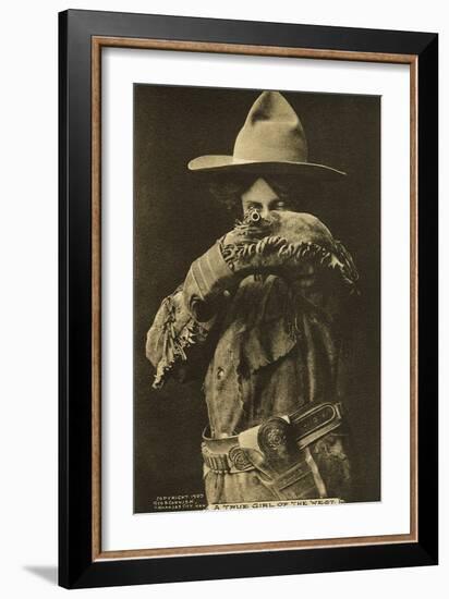 A True Girl of the West'-null-Framed Giclee Print