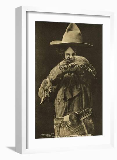 A True Girl of the West'-null-Framed Giclee Print