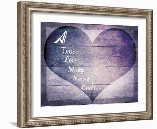 A True Love Story Never Ends-LightBoxJournal-Framed Giclee Print