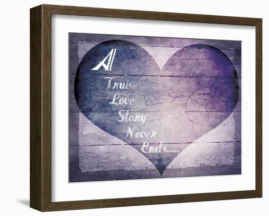 A True Love Story Never Ends-LightBoxJournal-Framed Giclee Print