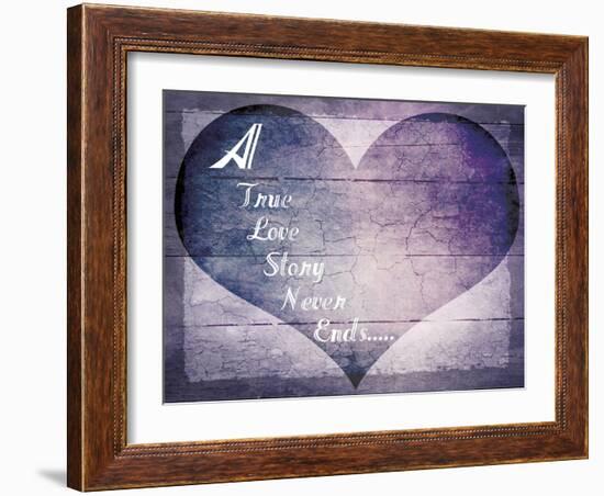 A True Love Story Never Ends-LightBoxJournal-Framed Giclee Print