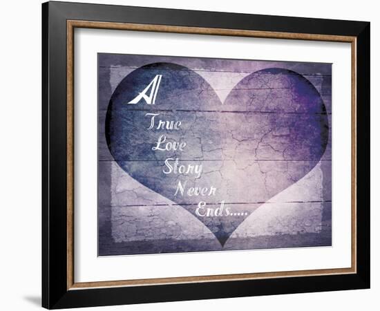 A True Love Story Never Ends-LightBoxJournal-Framed Giclee Print