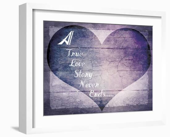 A True Love Story Never Ends-LightBoxJournal-Framed Giclee Print