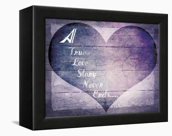 A True Love Story Never Ends-LightBoxJournal-Framed Premier Image Canvas