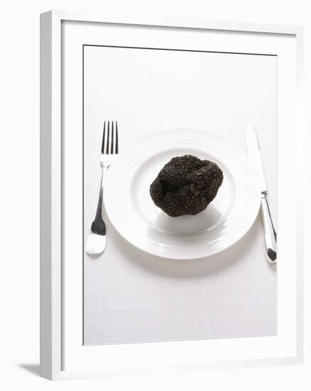 A Truffle on a White Plate-null-Framed Photographic Print