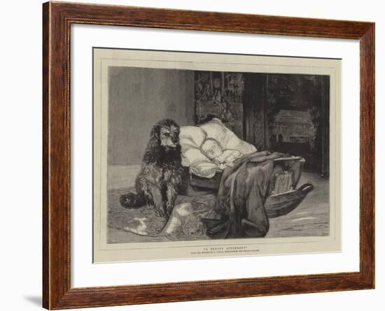 A Trusty Attendant-null-Framed Giclee Print