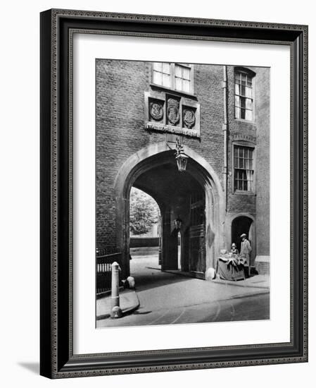 A Tudor Gateway Leading to Lincoln's Inn from Chancery Lane, 1926-1927-McLeish-Framed Giclee Print