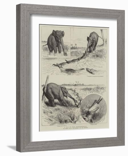 A Tug of War Extraordinary-Godefroy Durand-Framed Giclee Print