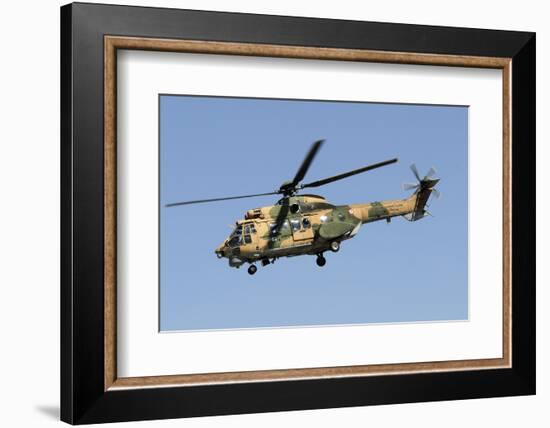 A Turkish Air Force As-532Al Cougar Taking Off from Konya, Turkey-Stocktrek Images-Framed Photographic Print