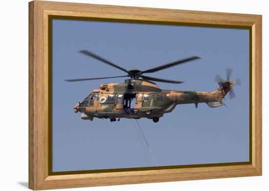 A Turkish Air Force As532 Al Cougar During a Flypast in Izmir, Turkey-Stocktrek Images-Framed Premier Image Canvas