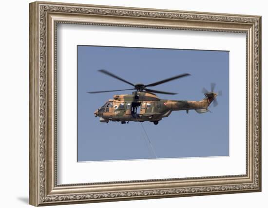 A Turkish Air Force As532 Al Cougar During a Flypast in Izmir, Turkey-Stocktrek Images-Framed Photographic Print