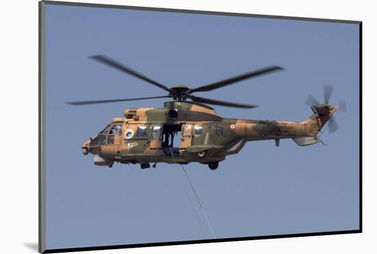 A Turkish Air Force As532 Al Cougar During a Flypast in Izmir, Turkey-Stocktrek Images-Mounted Photographic Print