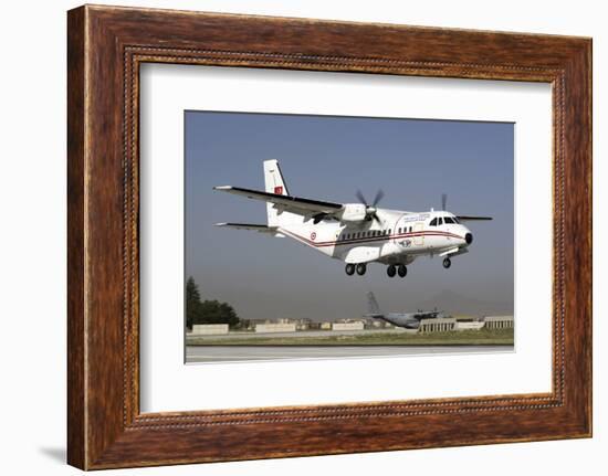 A Turkish Air Force Cn-235M-100 Landing at Konya Air Base-Stocktrek Images-Framed Photographic Print