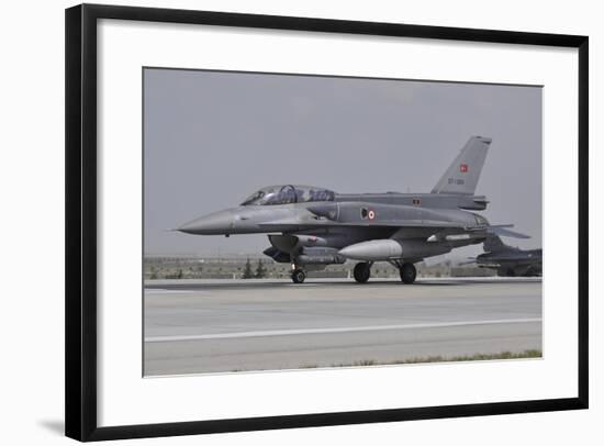 A Turkish Air Force F-16C Block 52+ at Konya Air Base, Turkey-Stocktrek Images-Framed Photographic Print