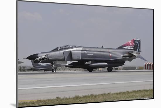 A Turkish Air Force F-4E 2020 Terminator Ready for Take-Off-Stocktrek Images-Mounted Photographic Print
