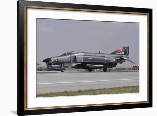 A Turkish Air Force F-4E 2020 Terminator Ready for Take-Off-Stocktrek Images-Framed Photographic Print