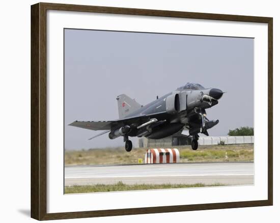 A Turkish Air Force F-4E 2020 Terminator Taking Off from Konya Air Base-Stocktrek Images-Framed Photographic Print