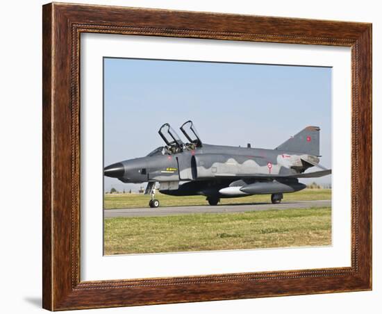 A Turkish Air Force Rf-4E Taxiing at Izmir Air Base, Turkey-Stocktrek Images-Framed Photographic Print