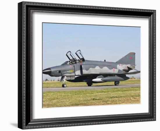 A Turkish Air Force Rf-4E Taxiing at Izmir Air Base, Turkey-Stocktrek Images-Framed Photographic Print