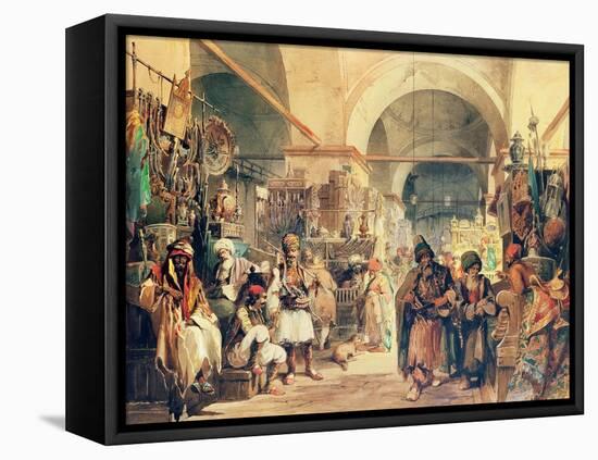 A Turkish Bazaar, 1854-Amadeo Preziosi-Framed Premier Image Canvas