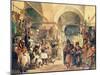 A Turkish Bazaar, 1854-Amadeo Preziosi-Mounted Giclee Print